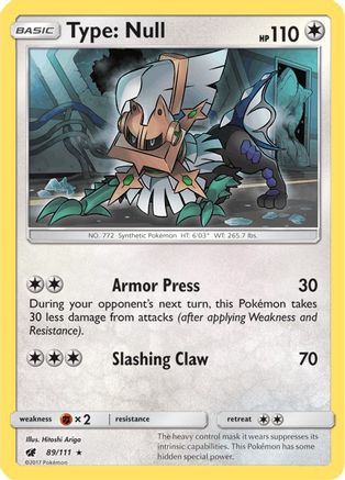 Type: Null (SM Crimson Invasion) 089/111 - Deck Exclusives