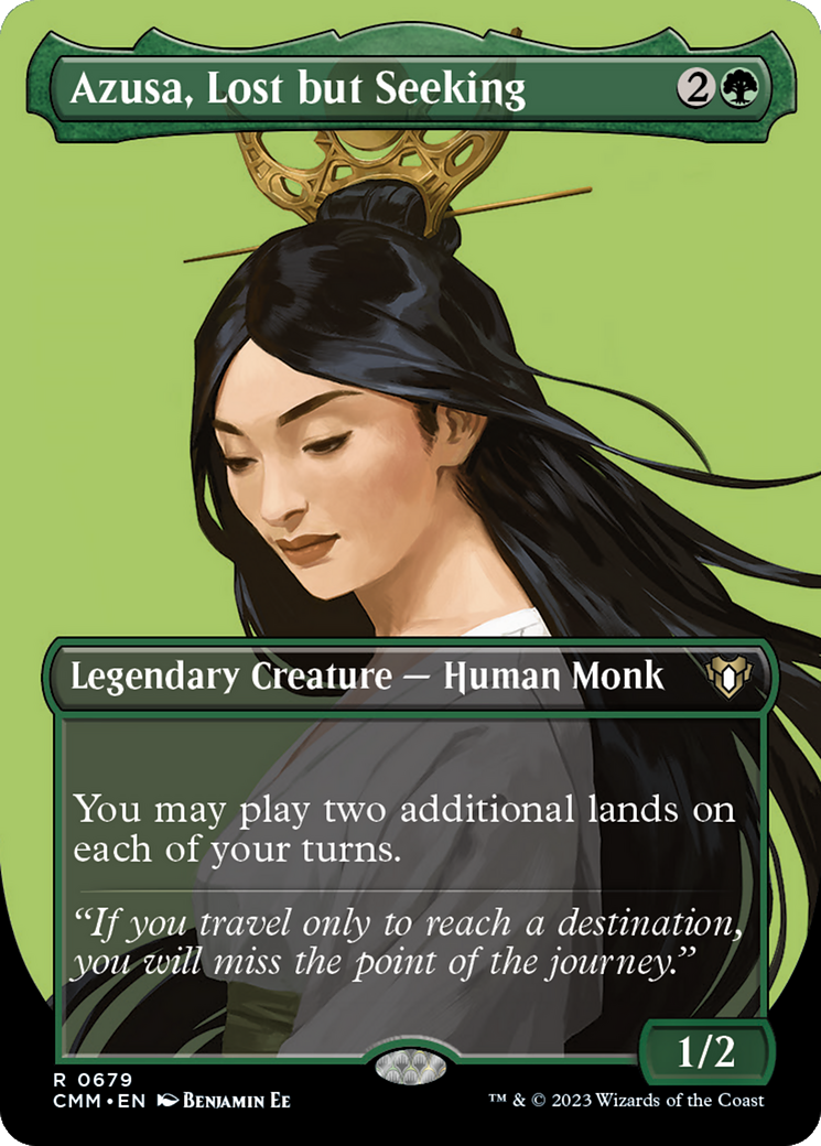 Azusa, Lost but Seeking (CMM-679) - Commander Masters (Borderless)