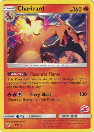 Charizard (# Charizard Stamped) 003/70 - Battle Academy