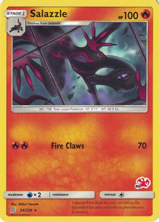 Salazzle (# Charizard Stamped) 034/236 - Battle Academy
