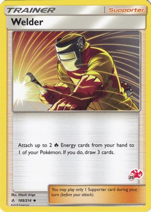 Welder (# Charizard Stamped) 189/214 - Battle Academy