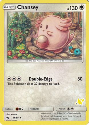 Chansey (# Pikachu Stamped) 046/68 - Battle Academy