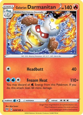 Galarian Darmanitan 028/189 - SWSH03 Darkness Ablaze