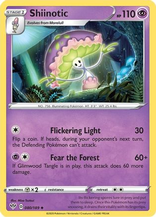 Shiinotic 080/189 - SWSH03 Darkness Ablaze