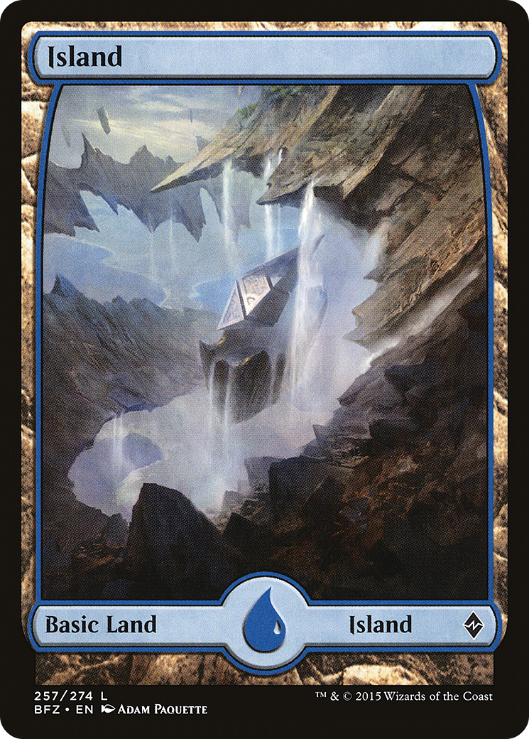 Island (BFZ-257) - Battle for Zendikar Foil