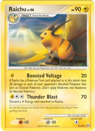 Raichu (Prerelease) 027/99 - Nintendo Promos