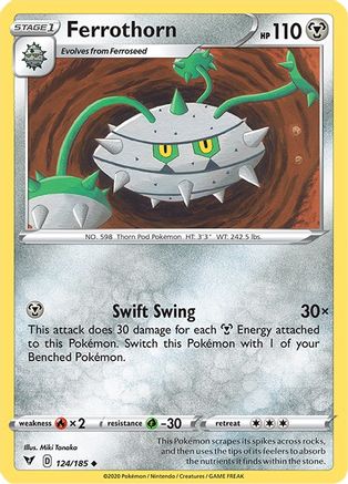 Ferrothorn 124/185 - SWSH04 Vivid Voltage