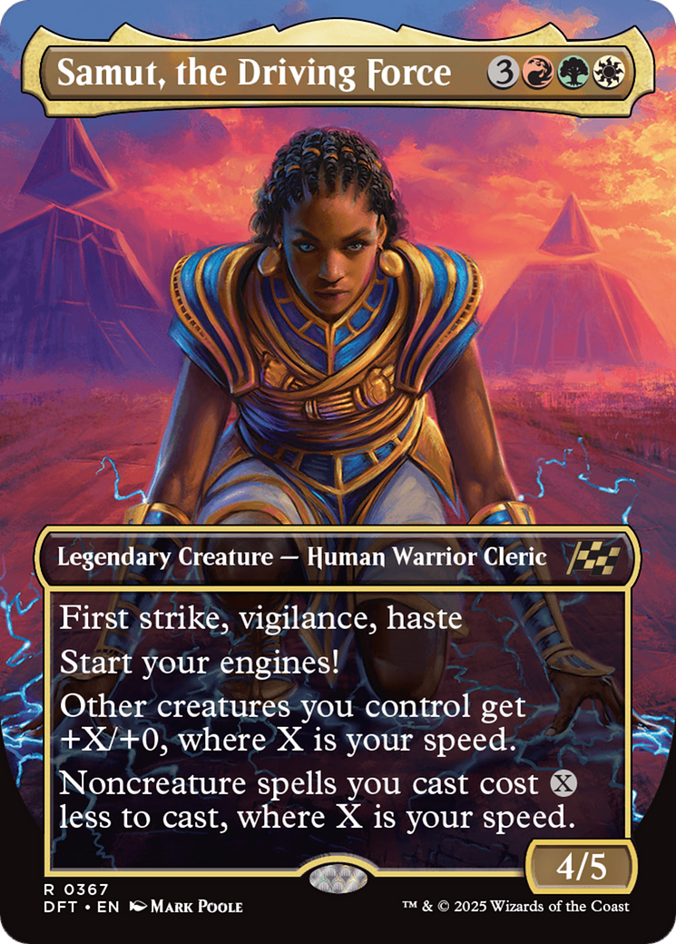 Samut, the Driving Force (DFT-367) - Aetherdrift (Borderless)
