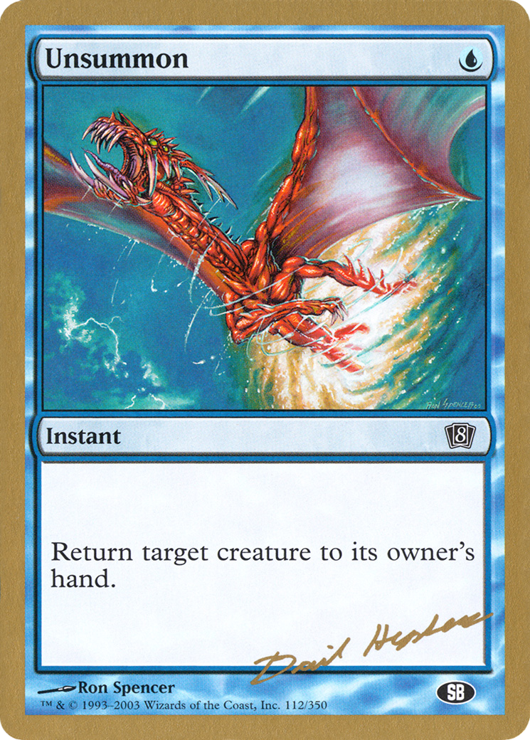 Unsummon (WCD-DH112SB) - World Championship Decks 2003