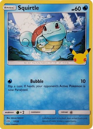 Squirtle 017/25 - McDonalds 25th Anniversary Promos