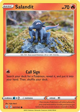 Salandit 027/163 - SWSH05 Battle Styles