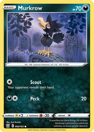 Murkrow 093/163 - SWSH05 Battle Styles
