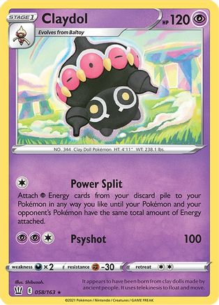 Claydol 058/163 - SWSH05 Battle Styles