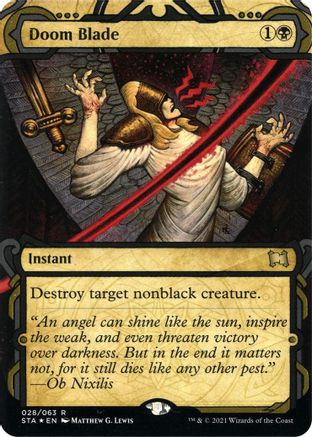 Doom Blade (STA-028) - Strixhaven Mystical Archive (Borderless) Foil