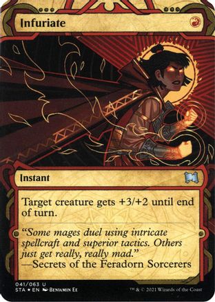 Infuriate (STA-041) - Strixhaven Mystical Archive (Borderless) Foil