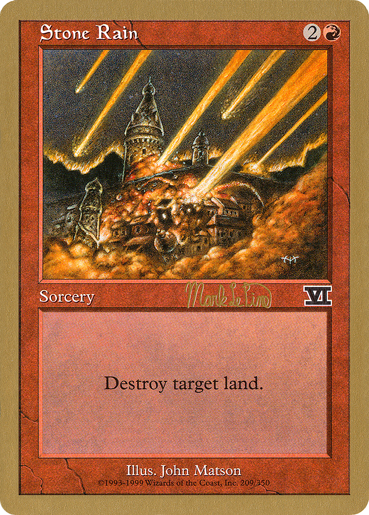 Stone Rain (WCD-MLP209) - World Championship Decks 1999