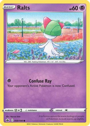 Ralts 059/198 - SWSH06 Chilling Reign