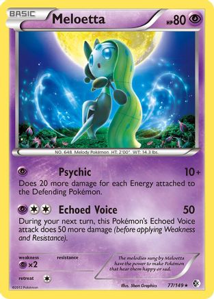 Meloetta (Boundaries Crossed) 077/149 - Deck Exclusives