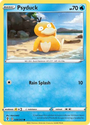 Psyduck 024/203 - SWSH07 Evolving Skies Reverse Holofoil