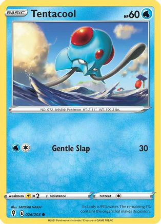Tentacool 026/203 - SWSH07 Evolving Skies