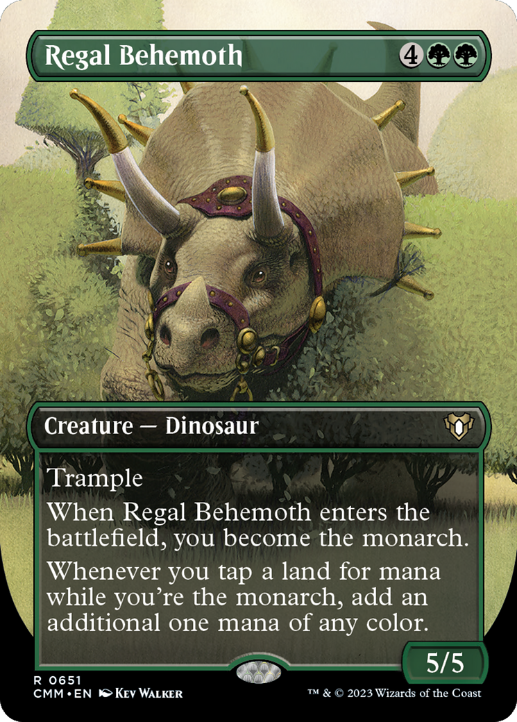 Regal Behemoth (CMM-651) - Commander Masters (Borderless)