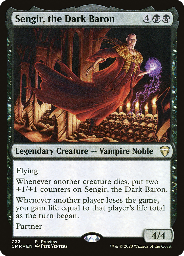 Sengir, the Dark Baron (PRE-722) - Commander Legends Foil