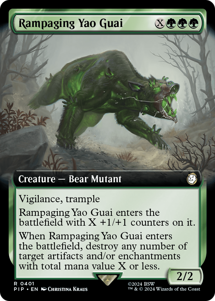 Rampaging Yao Guai (PIP-401) - Fallout: (Extended Art) Foil