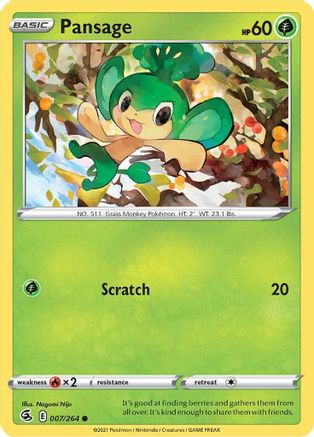 Pansage 007/264 - SWSH08 Fusion Strike