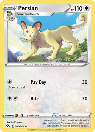 Persian 200/264 - SWSH08 Fusion Strike