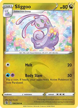 Sliggoo 196/264 - SWSH08 Fusion Strike