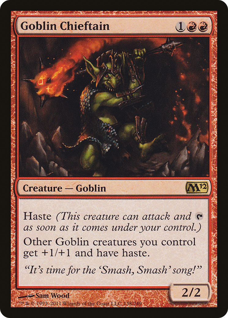Goblin Chieftain (M12-138) - Magic 2012 Foil