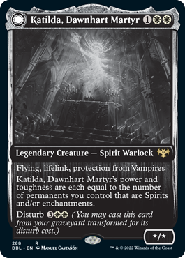 Katilda, Dawnhart Martyr // Katilda's Rising Dawn (DBL-288) - Innistrad: Double Feature: (Double Faced Transform)
