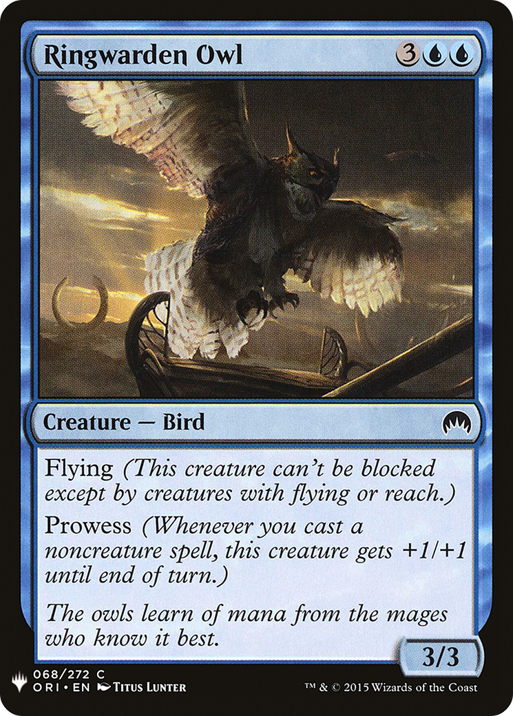 Ringwarden Owl (LIST-ORI-68) - The List