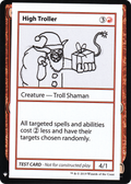 High Troller (CMB1-054) - Mystery Booster Playtest Cards 2019