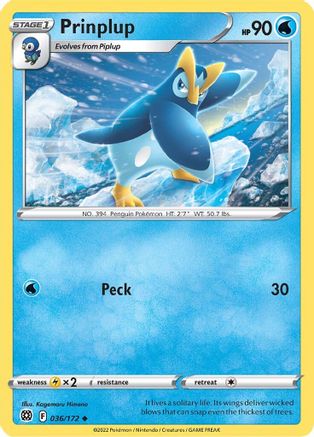 Prinplup 036/172 - SWSH09 Brilliant Stars