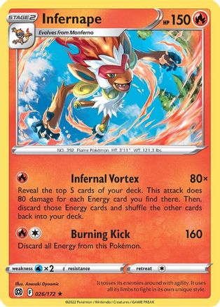 Infernape 026/172 - Deck Exclusives