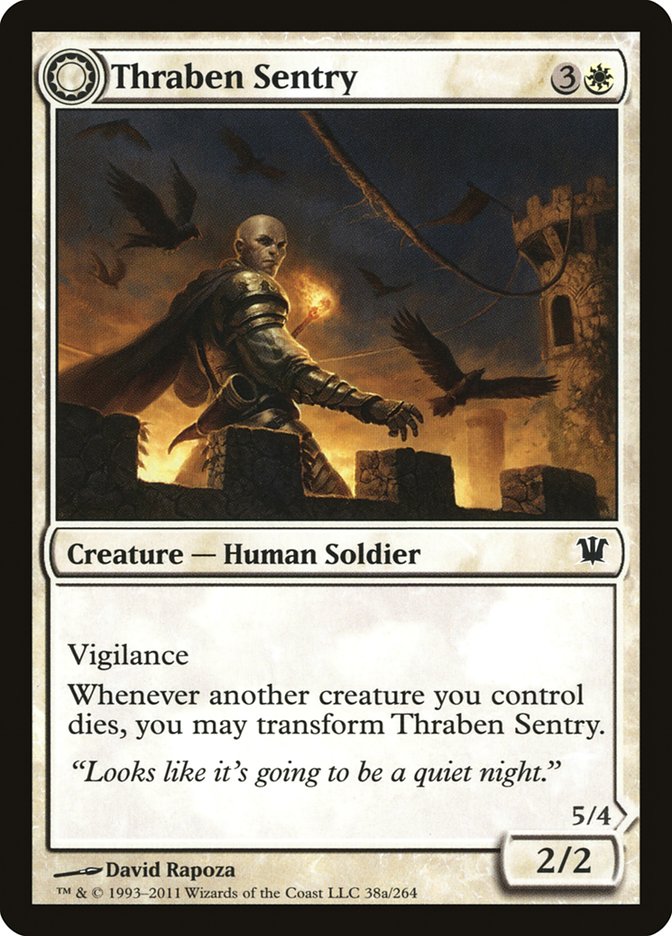 Thraben Sentry // Thraben Militia (ISD-038) - Innistrad: (Double Faced Transform)