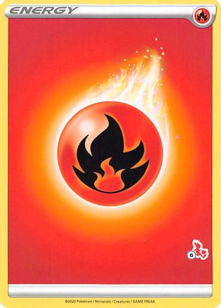 Fire Energy (# Cinderace Stamped)  - Battle Academy 2022