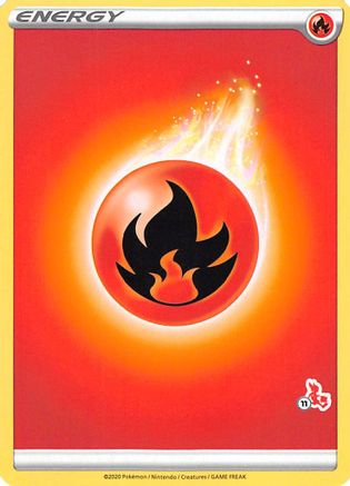 Fire Energy (# Cinderace Stamped)  - Battle Academy 2022