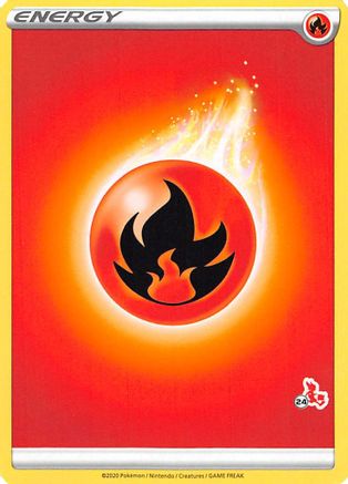 Fire Energy (# Cinderace Stamped)  - Battle Academy 2022