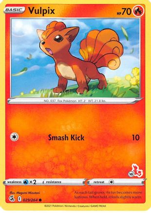 Vulpix (# Cinderace Stamped) 029/264 - Battle Academy 2022