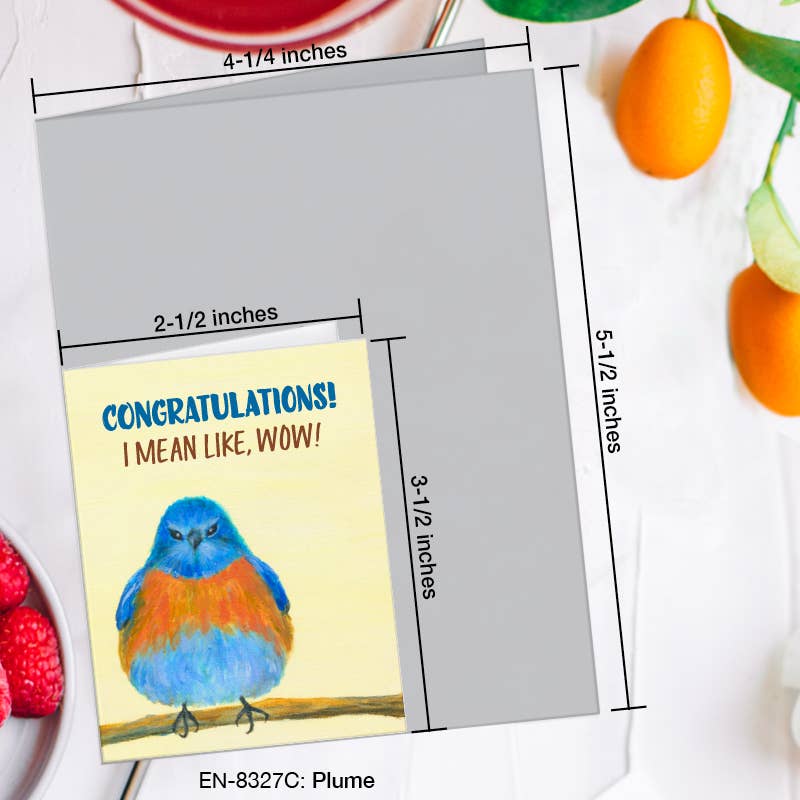 Plume, Greeting Card (#8327C)