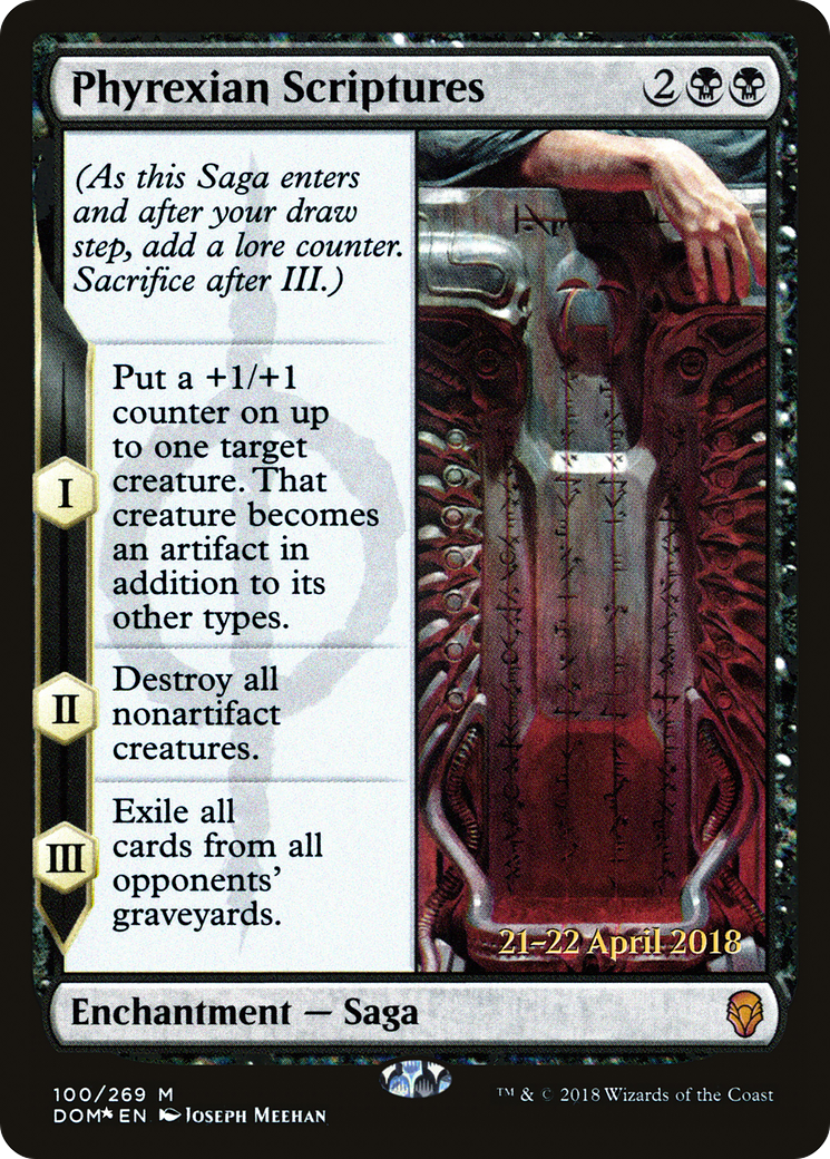 Phyrexian Scriptures (PRE-100S) - Dominaria Promos Foil