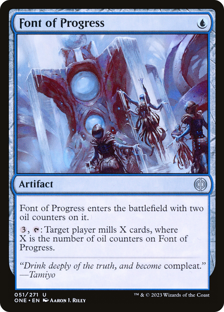 Font of Progress (ONE-051) - Phyrexia: All Will Be One Foil