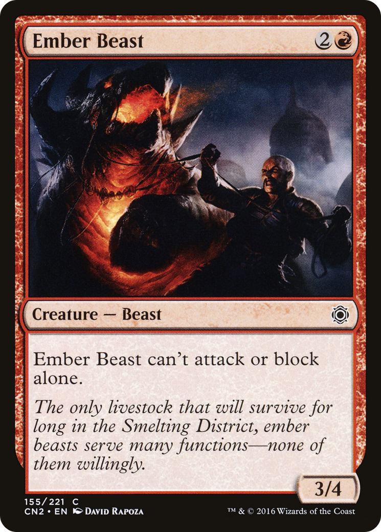 Ember Beast (CN2-155) - Conspiracy: Take the Crown Foil