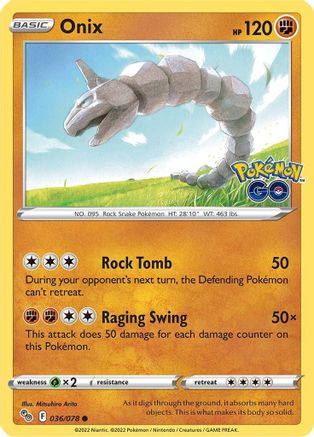 Onix 036/078 - Pokemon GO