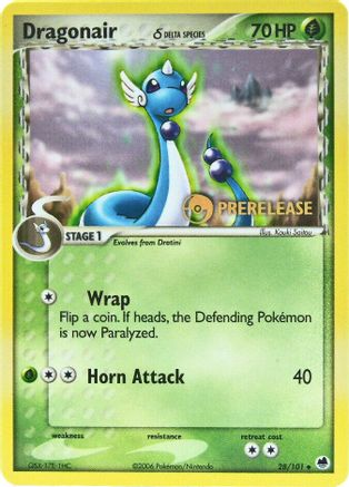 Dragonair (Delta Species) (Prerelease) 028/101 - Nintendo Promos