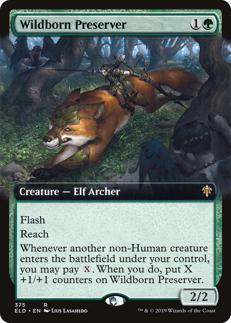 Wildborn Preserver (ELD-375) - Throne of Eldraine: (Extended Art) Foil