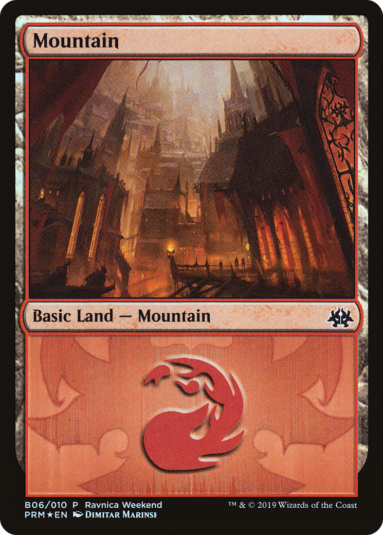 Mountain (LARP-B06) - RNA Ravnica Weekend Foil