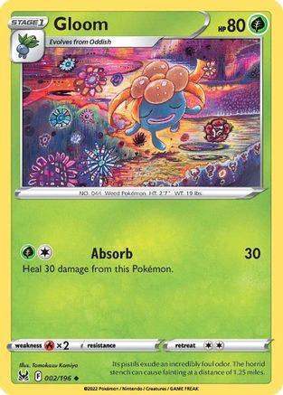 Gloom 002/196 - SWSH11 Lost Origin Reverse Holofoil
